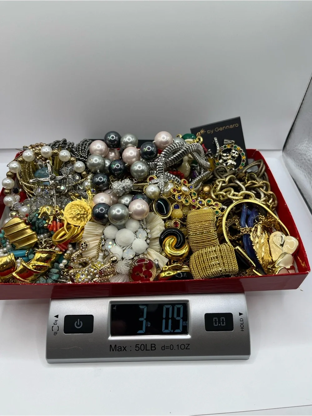 Jewelry Lot Gold Tone Mixed Craft Junk Wearable Harvest Resell